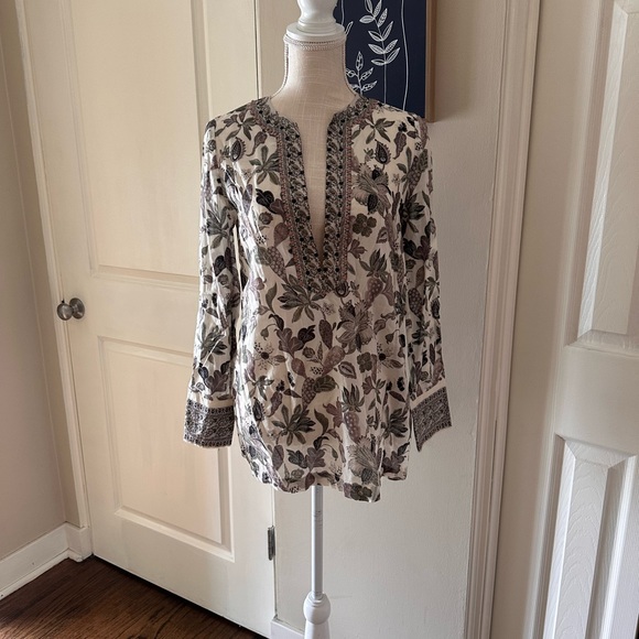 Tory Burch Embellished Floral Print Tunic - Picture 3 of 5